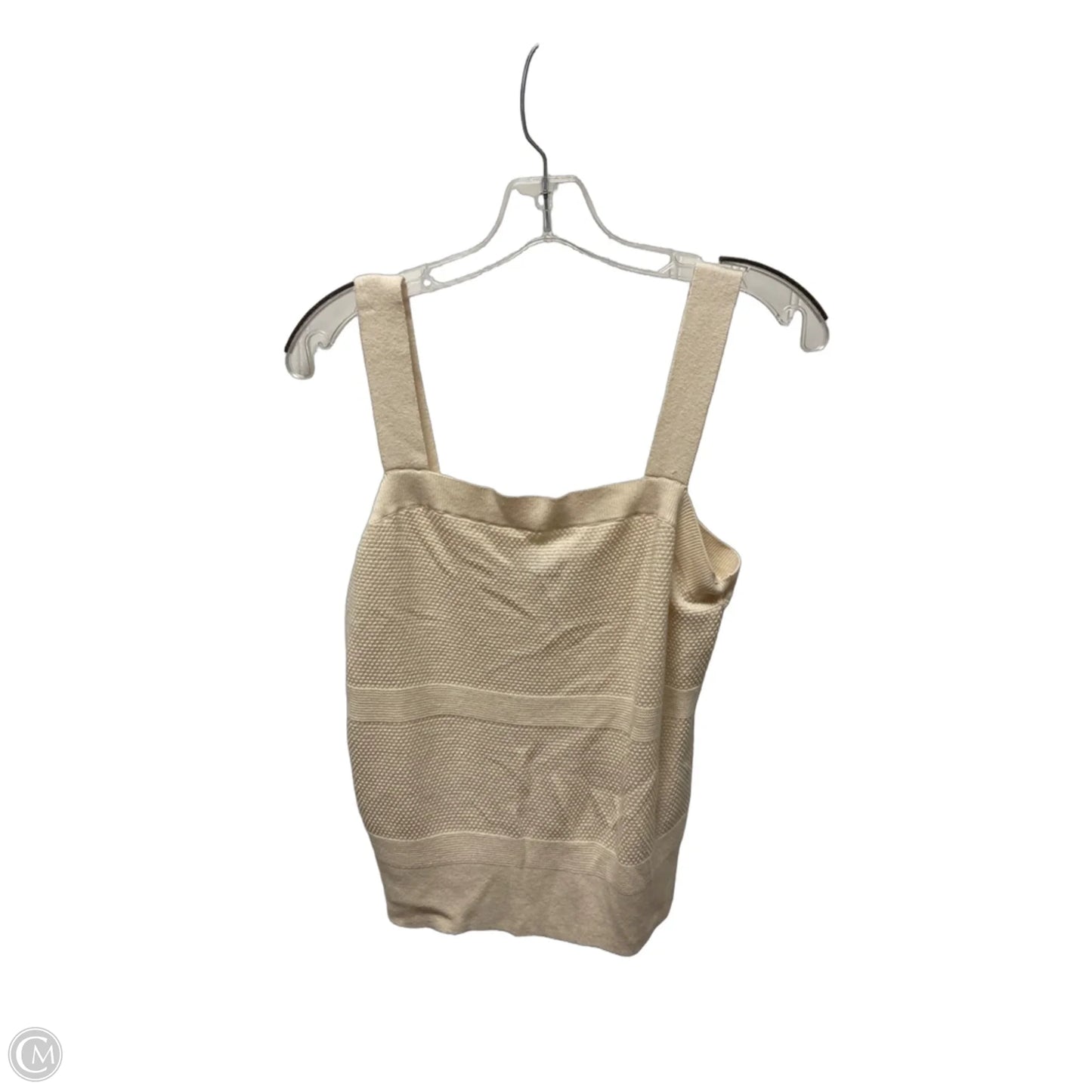 Top Sleeveless By Banana Republic In Cream, Size: L