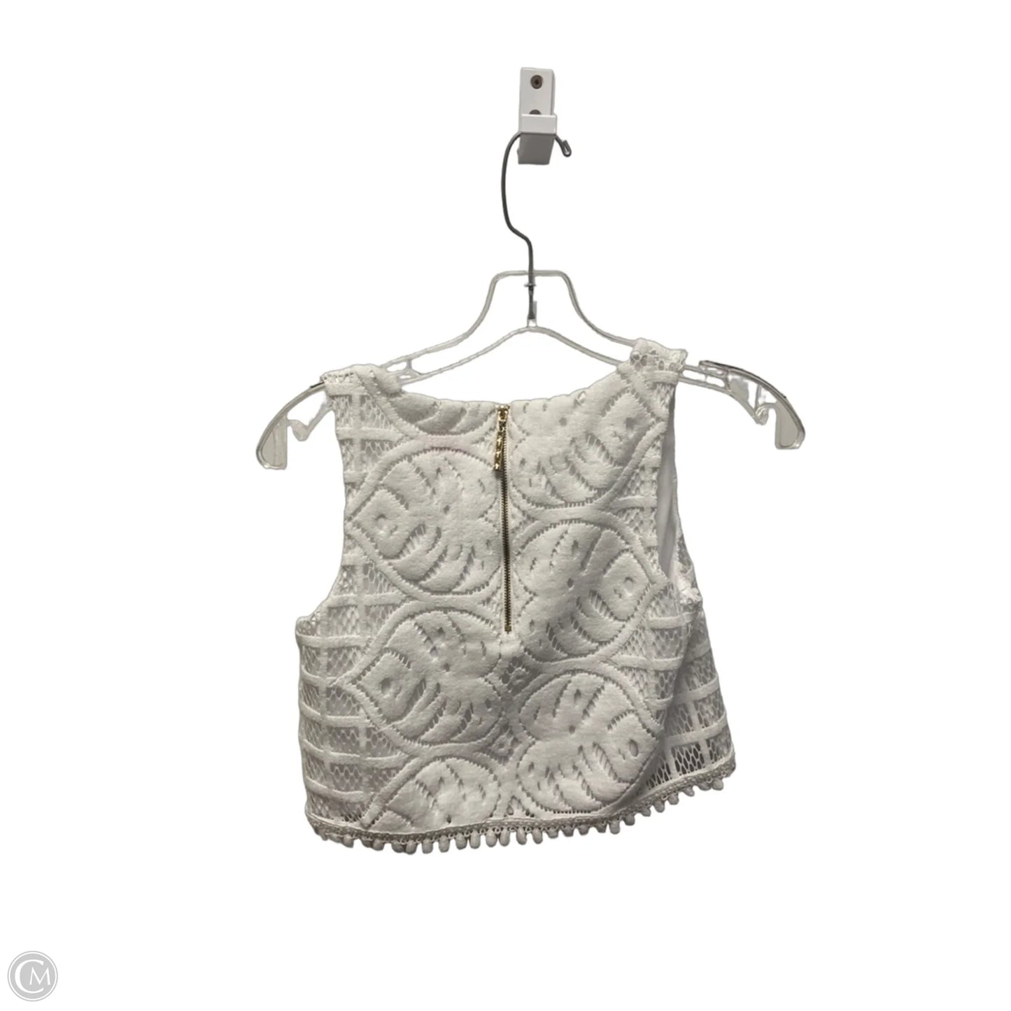 Top Sleeveless Designer By Lilly Pulitzer In White, Size: Xxs