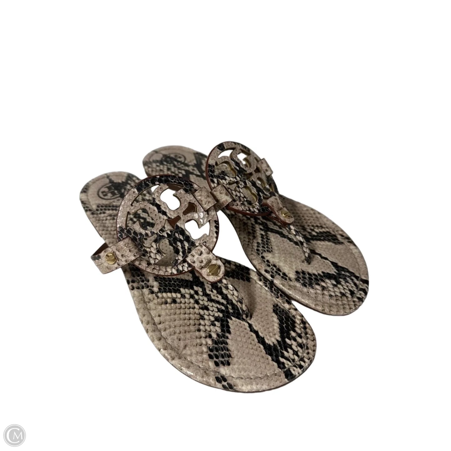 Sandals Designer By Tory Burch In Animal Print, Size: 8