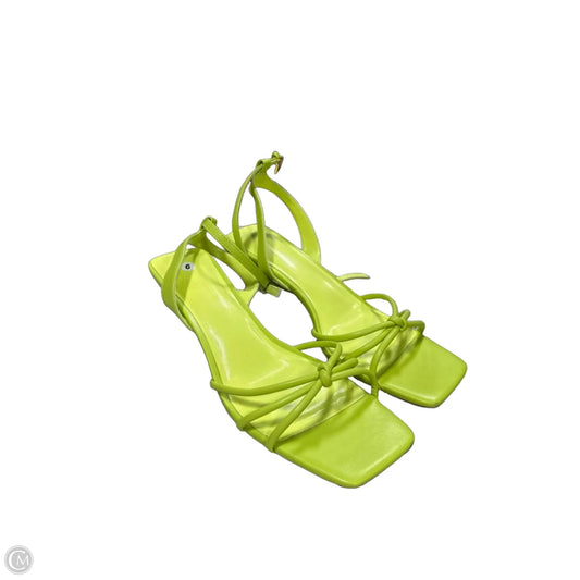 Sandals Heels Block By Apt 9 In Green, Size: 9