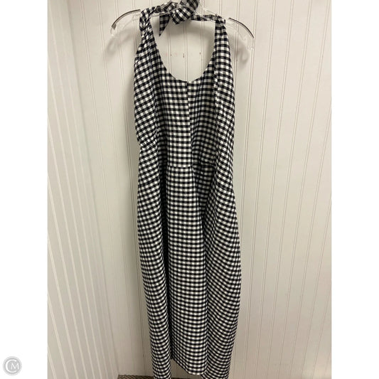 Dress Casual Midi By Anthropologie In Black & White, Size: 1x