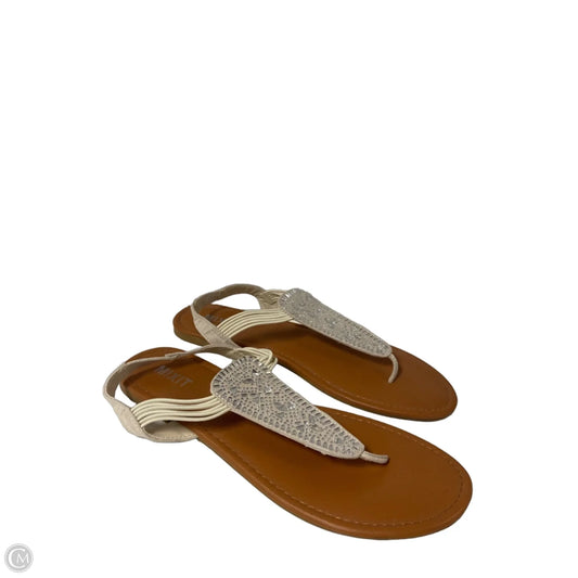 Sandals Flats By Mix It In Brown, Size: 10