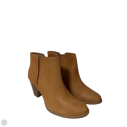 Boots Ankle Heels By Splendid In Brown, Size: 9.5