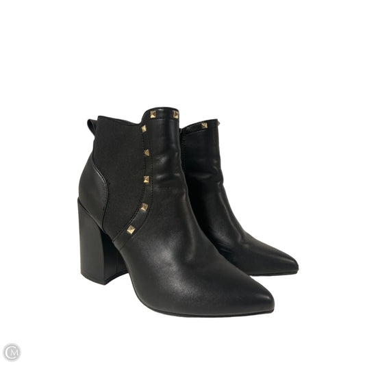 Boots Ankle Heels By Clothes Mentor In Black, Size: 7