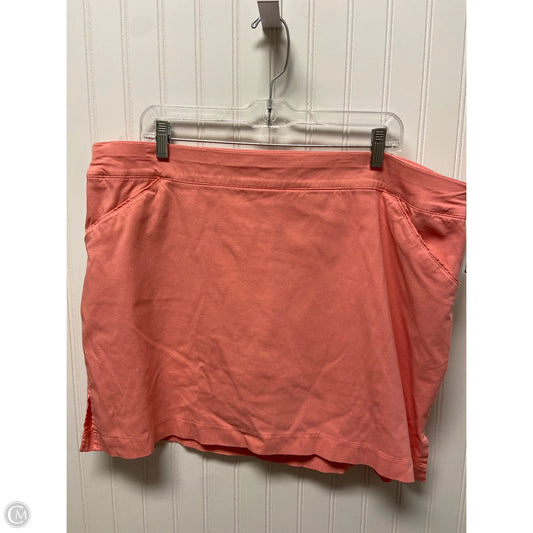Athletic Skirt By Coral Bay In Coral, Size: 2x
