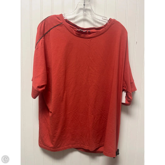 Top Short Sleeve By Chicos In Orange, Size: Xl