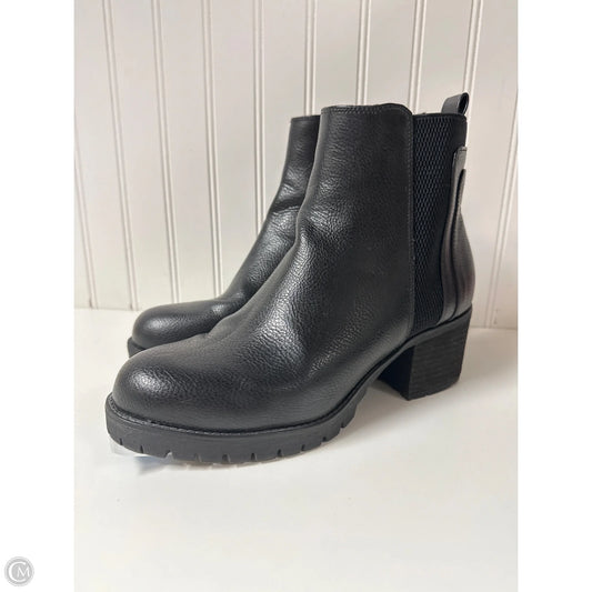 Boots Ankle Heels By Mia In Black, Size: 11
