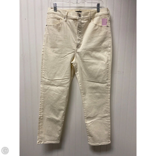 Jeans Boyfriend By Express In Cream, Size: 14