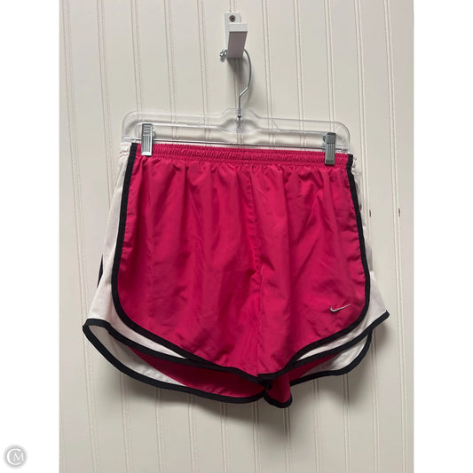 Athletic Shorts By Nike In Pink, Size: L