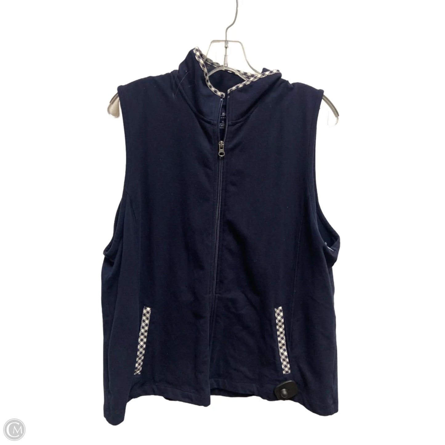 Vest Other By Talbots In Navy, Size: Xl