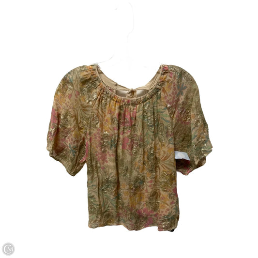 Top Short Sleeve By Loft In Multi-colored, Size: S