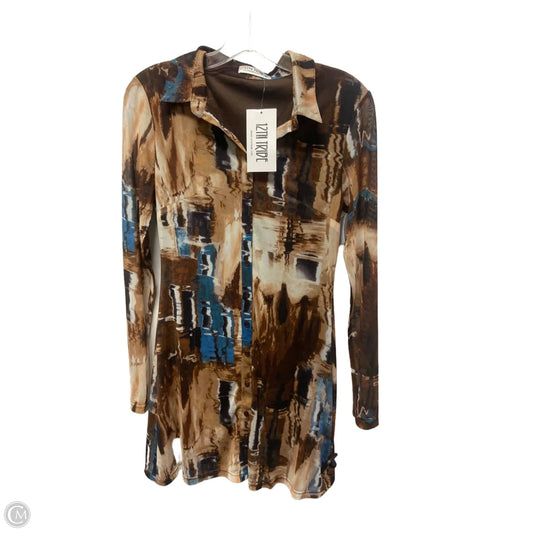 Dress Casual Midi By 12th Tribe In Brown, Size: M