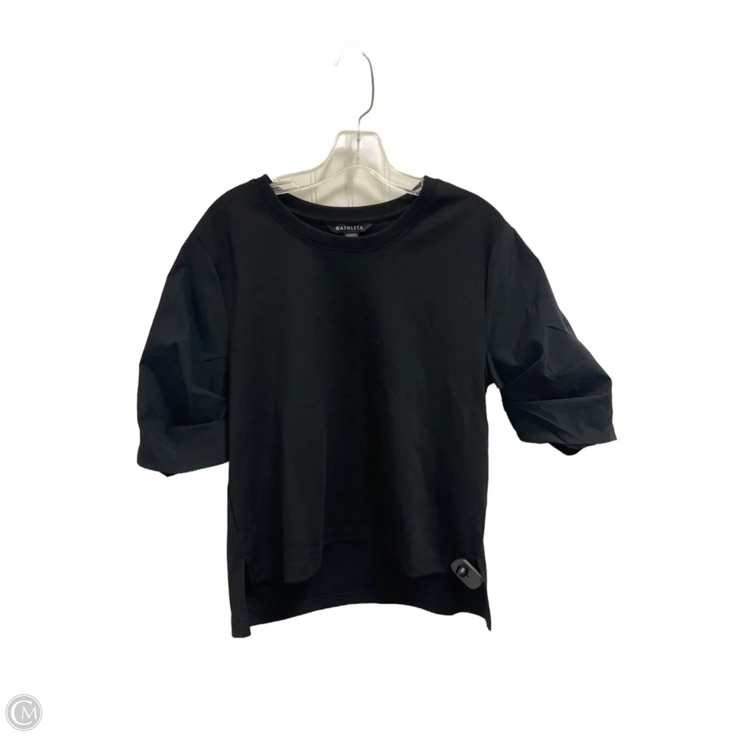 Top Short Sleeve By Athleta In Black, Size: Xs