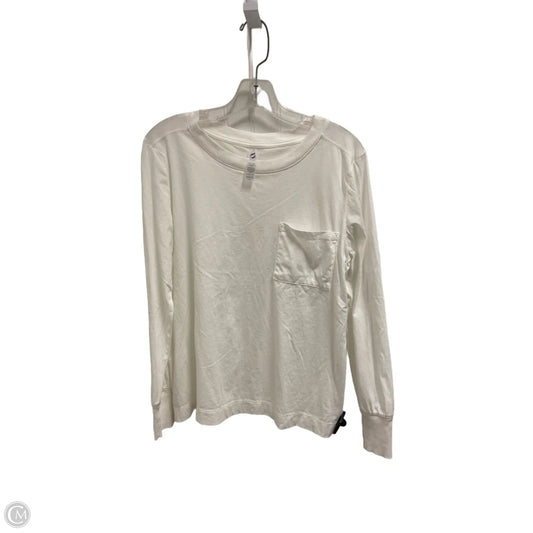 Top Long Sleeve By Lou And Grey In White, Size: S