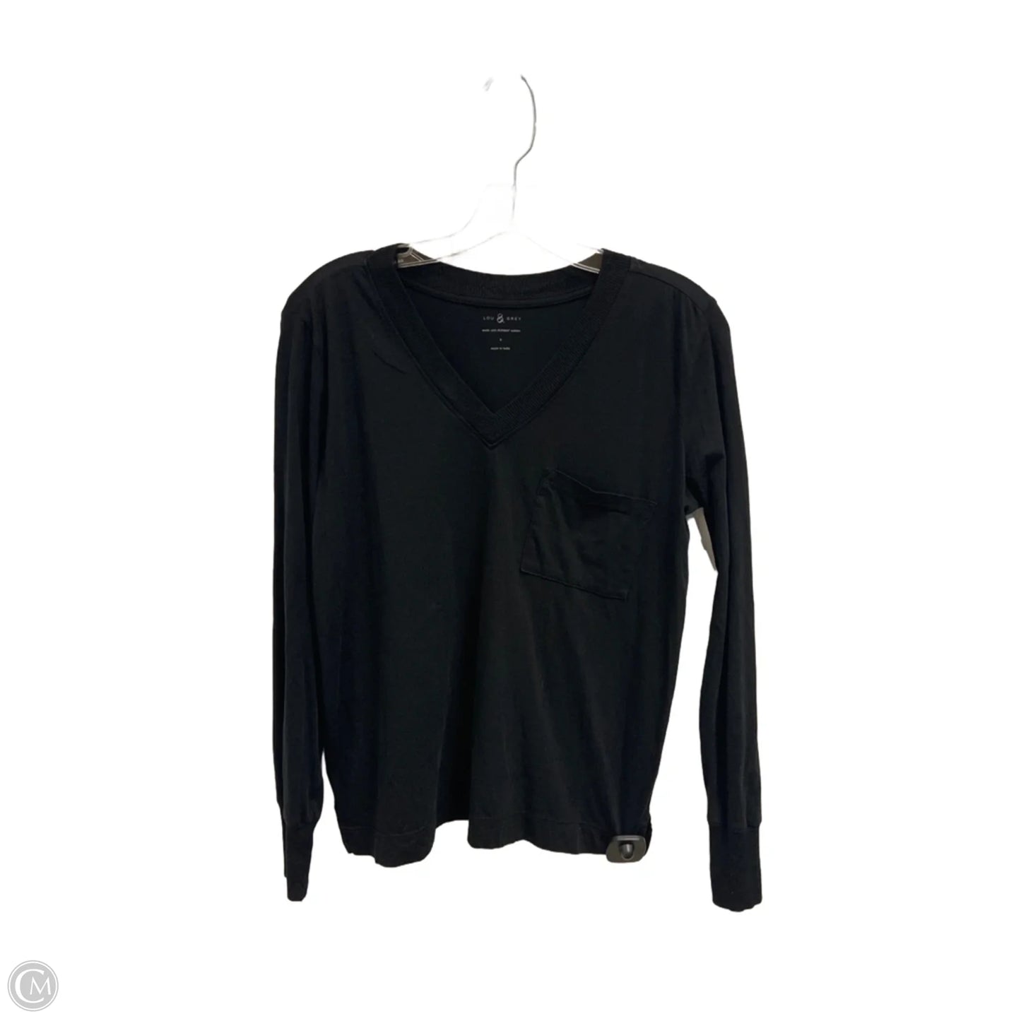 Top Long Sleeve By Lou And Grey In Black, Size: S