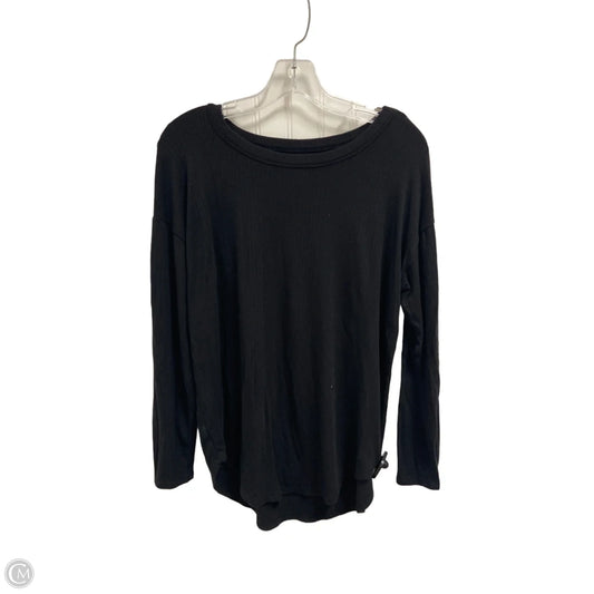 Top Long Sleeve By Lou And Grey In Black, Size: S