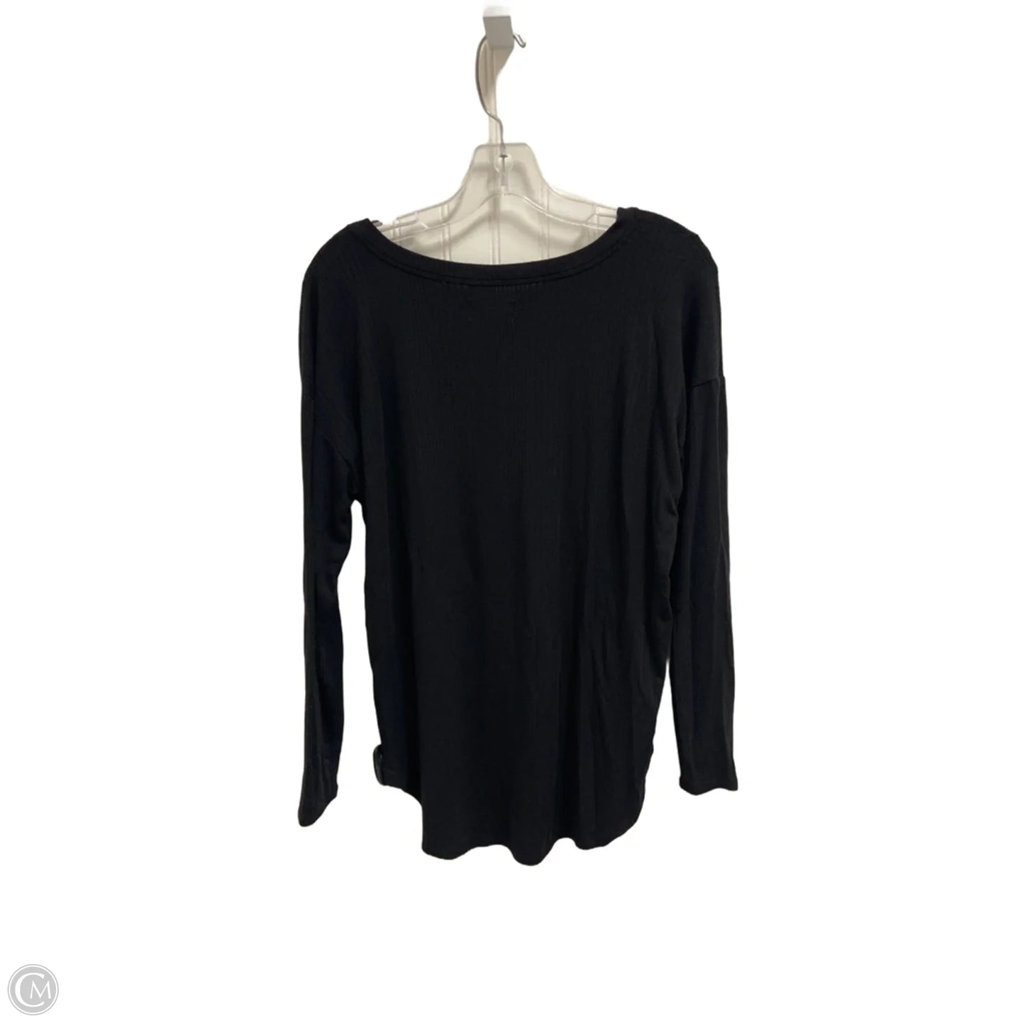 Top Long Sleeve By Lou And Grey In Black, Size: S
