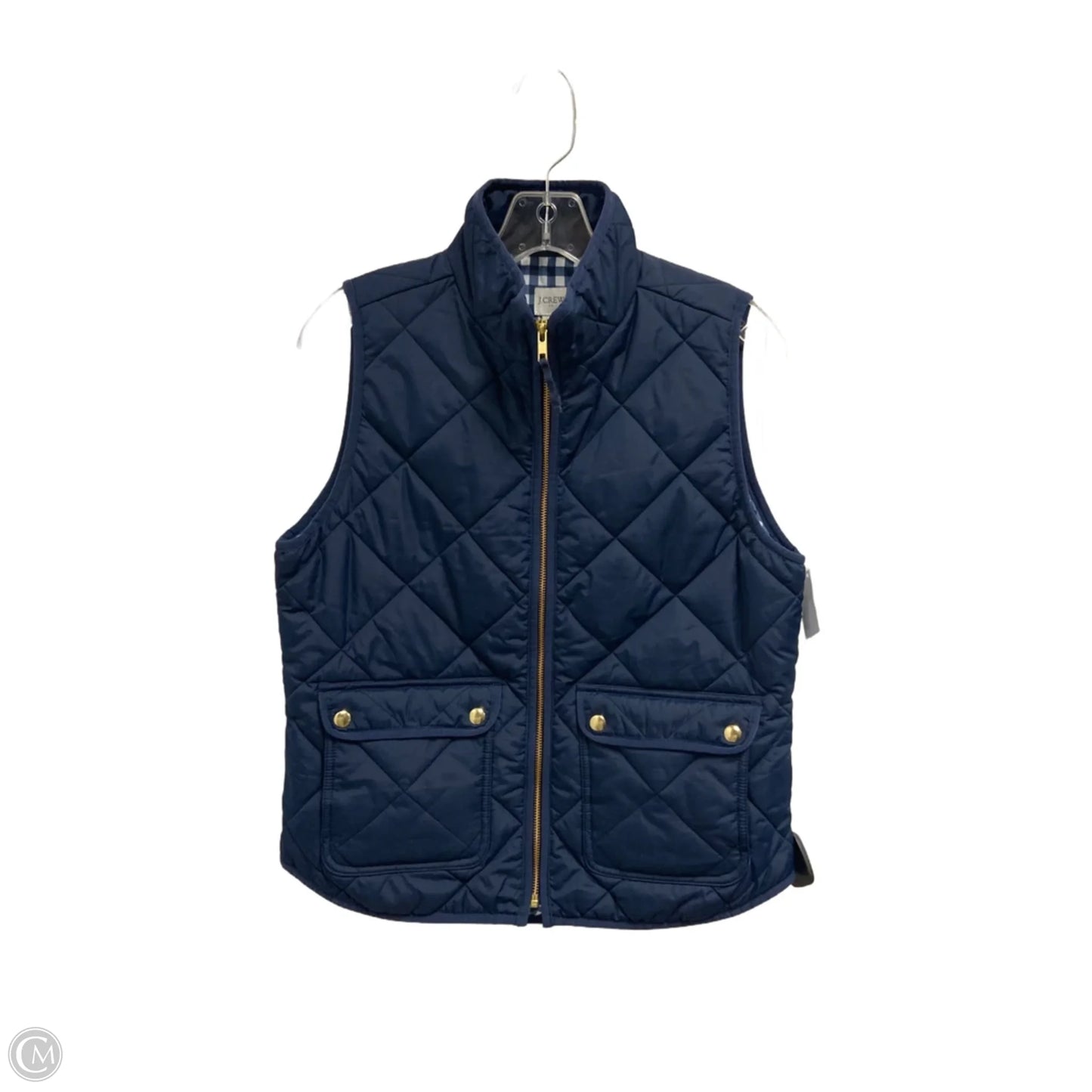 Vest Puffer & Quilted By J. Crew In Blue, Size: S