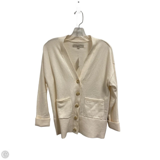 Cardigan By Loft In White, Size: Xs