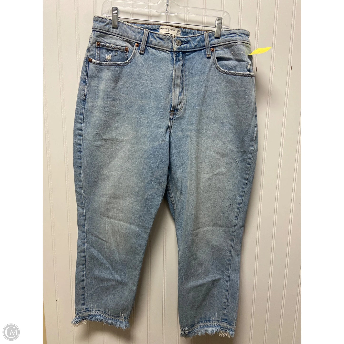 Jeans Boyfriend By Abercrombie And Fitch In Blue Denim, Size: 14