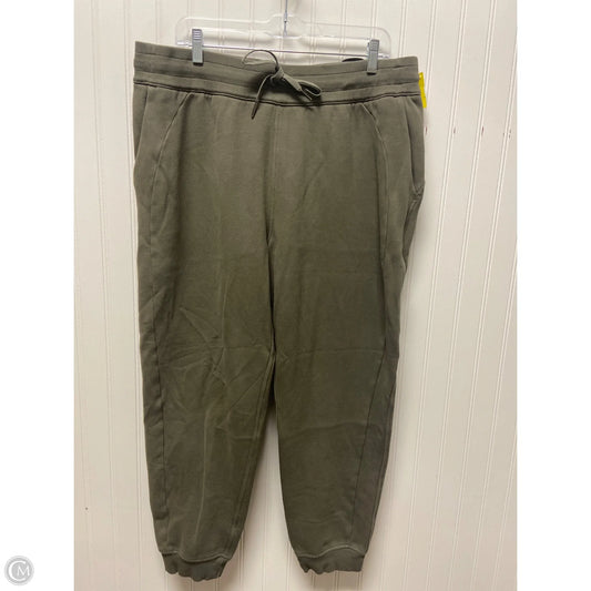 Athletic Pants By Lululemon In Green, Size: 14
