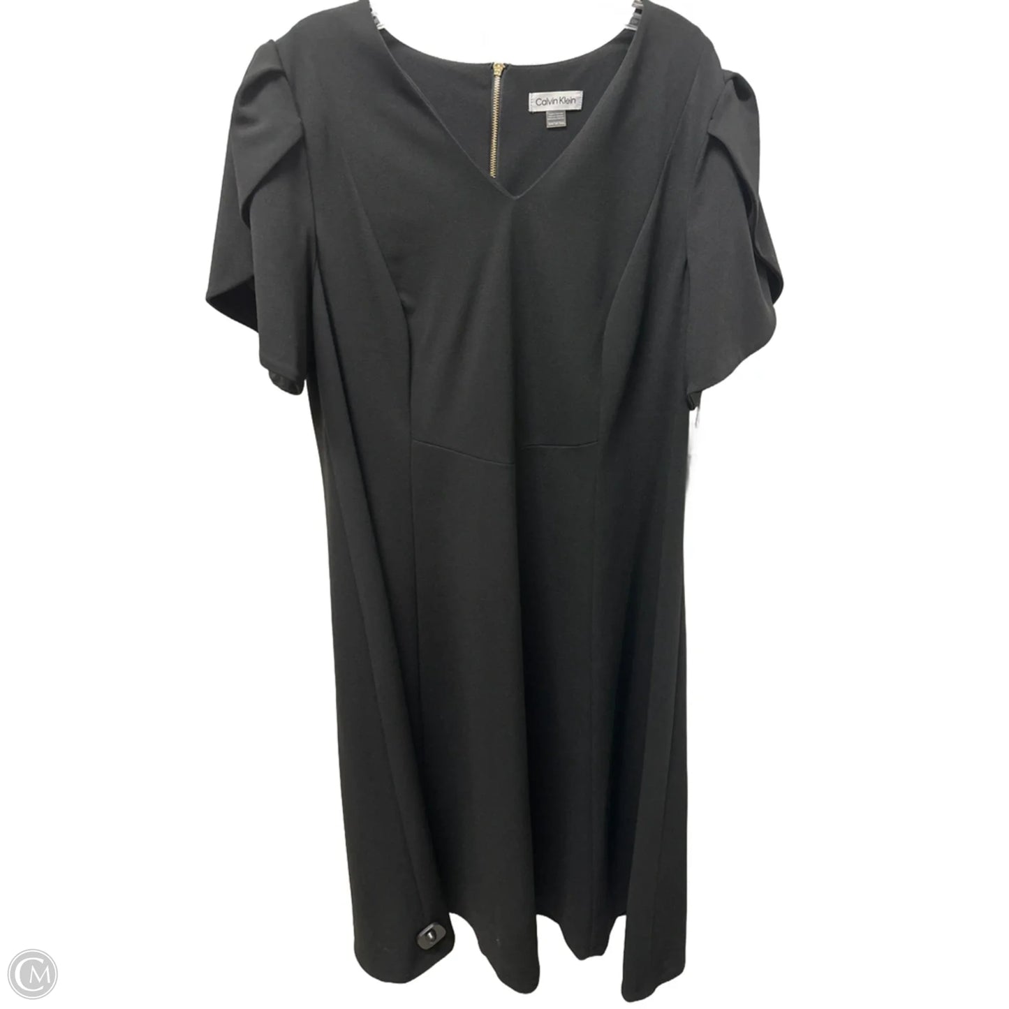 Dress Casual Maxi By Calvin Klein In Black, Size: Xl