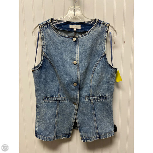 Vest Other By Clothes Mentor In Blue Denim, Size: M