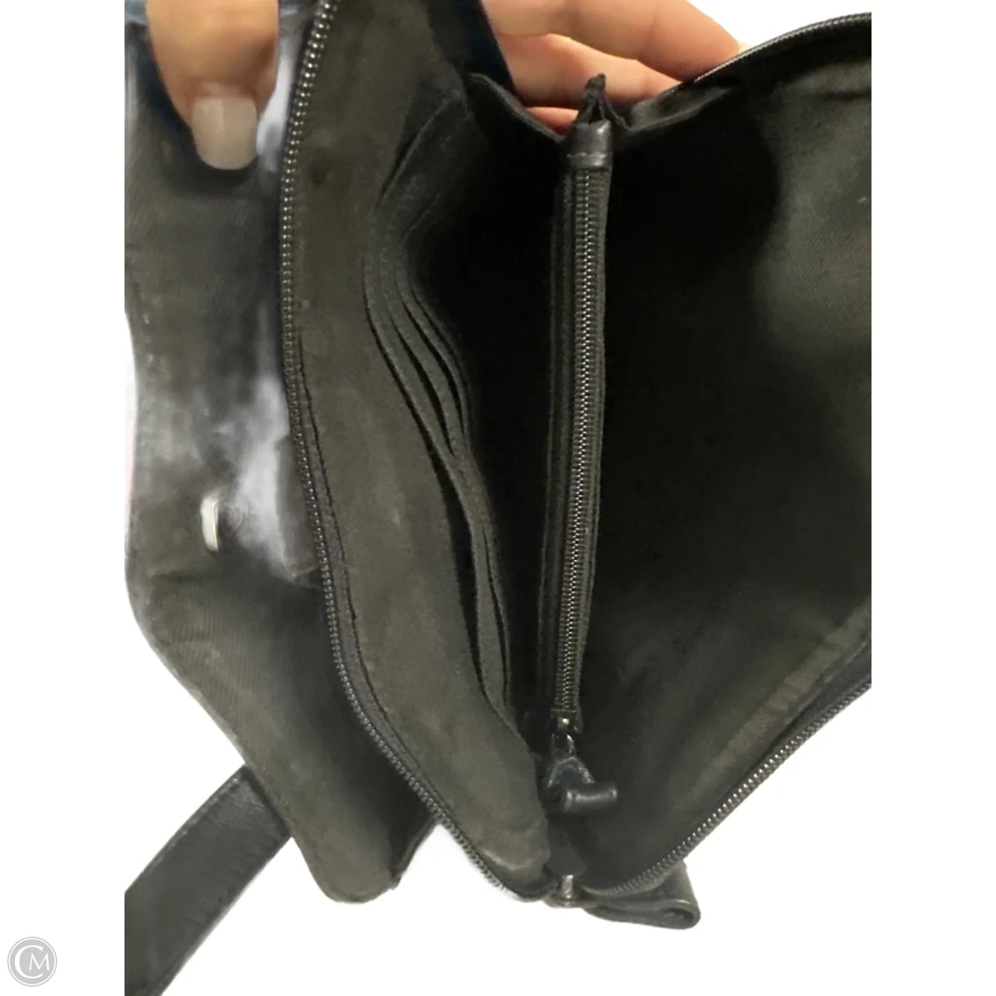 Handbag Leather By Liz Claiborne, Size: Medium