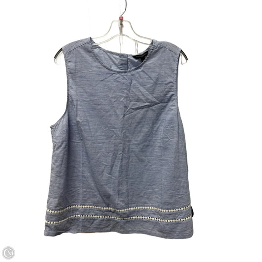 Top Sleeveless By Banana Republic In Blue, Size: Xl