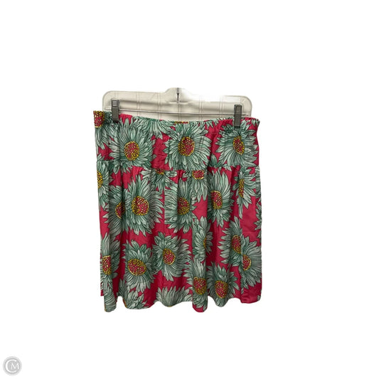 Skirt Midi By Clothes Mentor In Gold & Pink, Size: 16