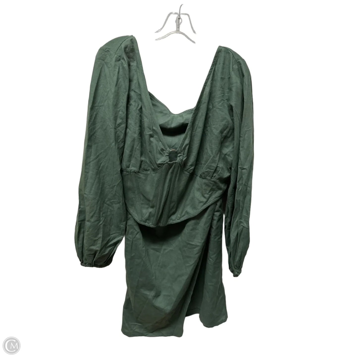 Skirt Set 2pc By Pretty Little Thing In Green, Size: 1x