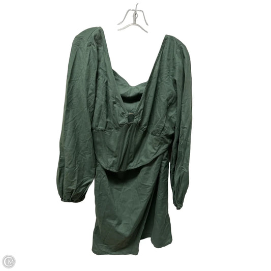Skirt Set 2pc By Pretty Little Thing In Green, Size: 1x