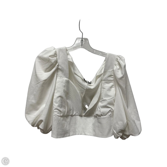 Top Short Sleeve By Pretty Little Thing In White, Size: Xl