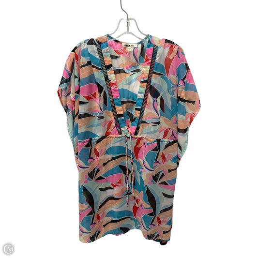 Swimwear Cover-up By Clothes Mentor In Multi-colored, Size: L