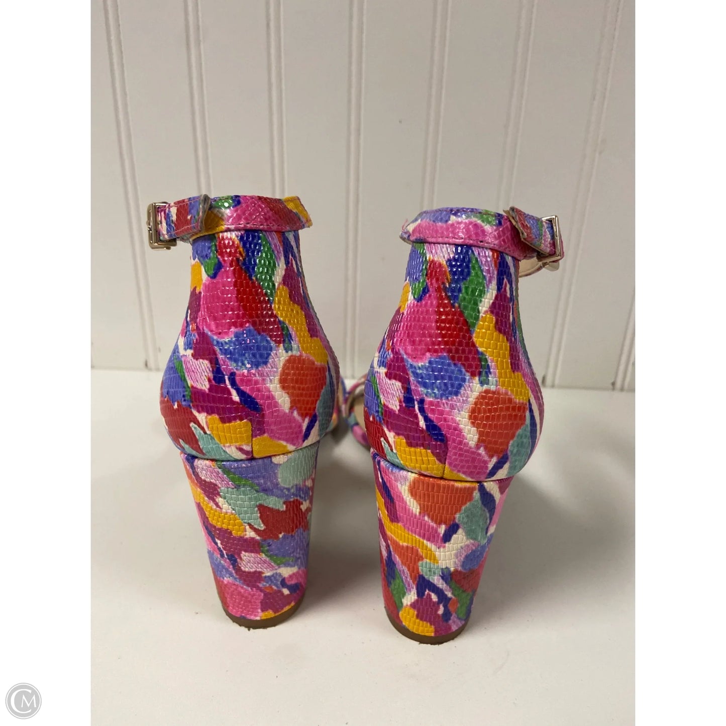 Shoes Heels Block By Alex Marie In Multi-colored, Size: 8.5