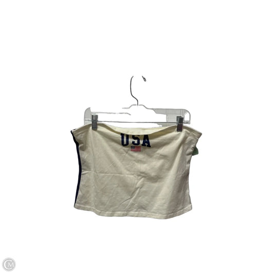 Top Sleeveless By Clothes Mentor In White, Size: Xl