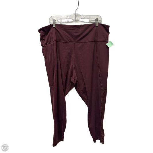 Athletic Leggings By Athleta In Purple, Size: 3x