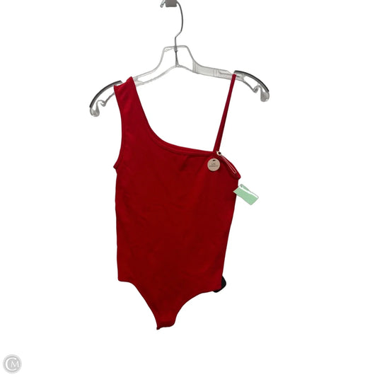 Bodysuit By Clothes Mentor In Red, Size: L
