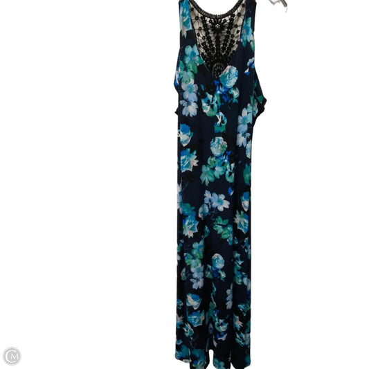 Dress Casual Maxi By Lane Bryant In Blue, Size: 2x