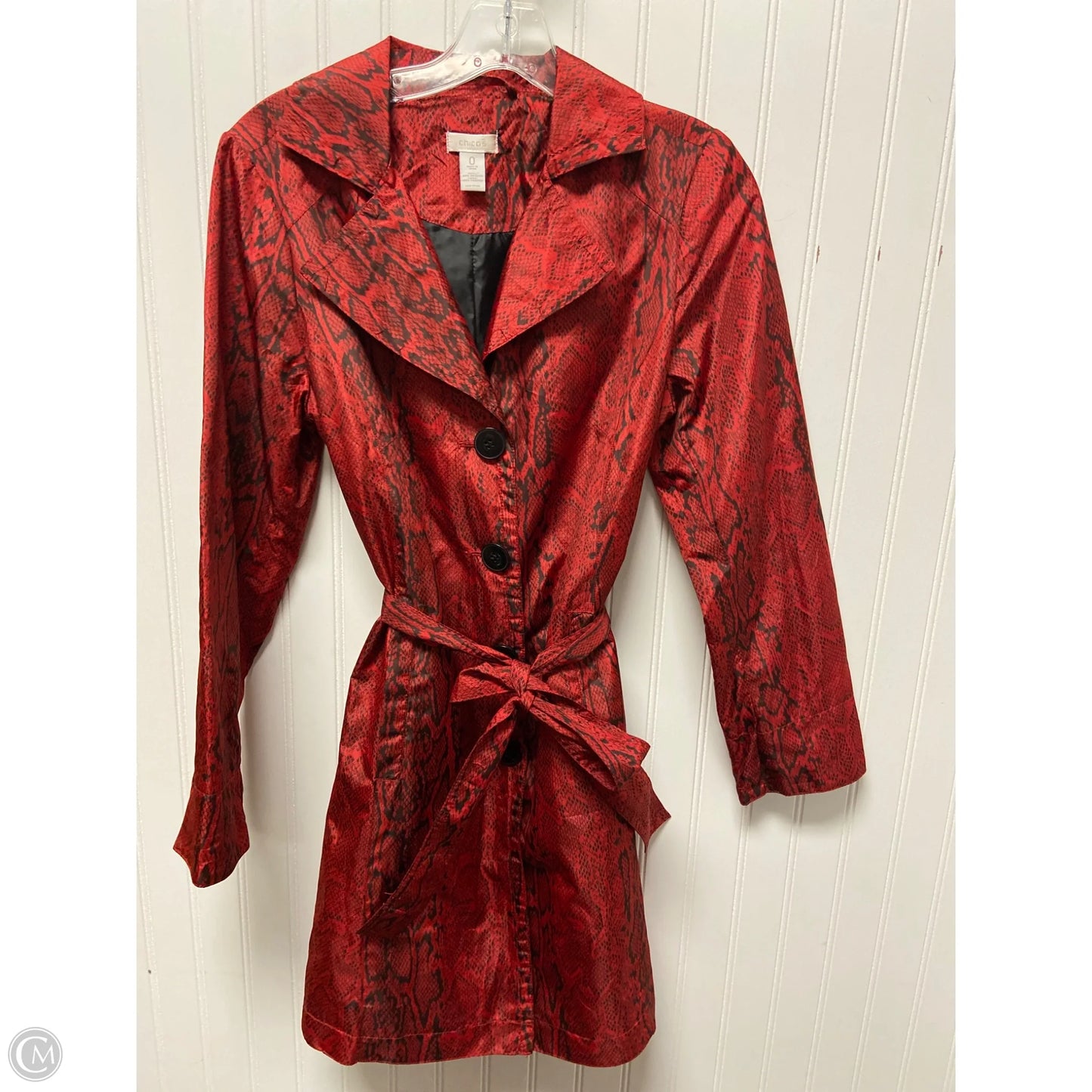 Jacket Other By Chicos In Red, Size: Xs