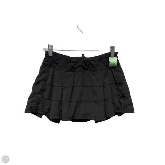 Athletic Skort By Lululemon In Black, Size: 4