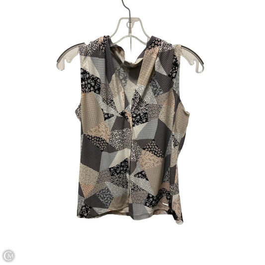 Top Sleeveless By Calvin Klein In Tan, Size: S