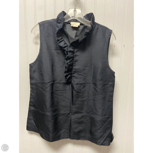 Top Sleeveless Designer By Kate Spade In Black, Size: S