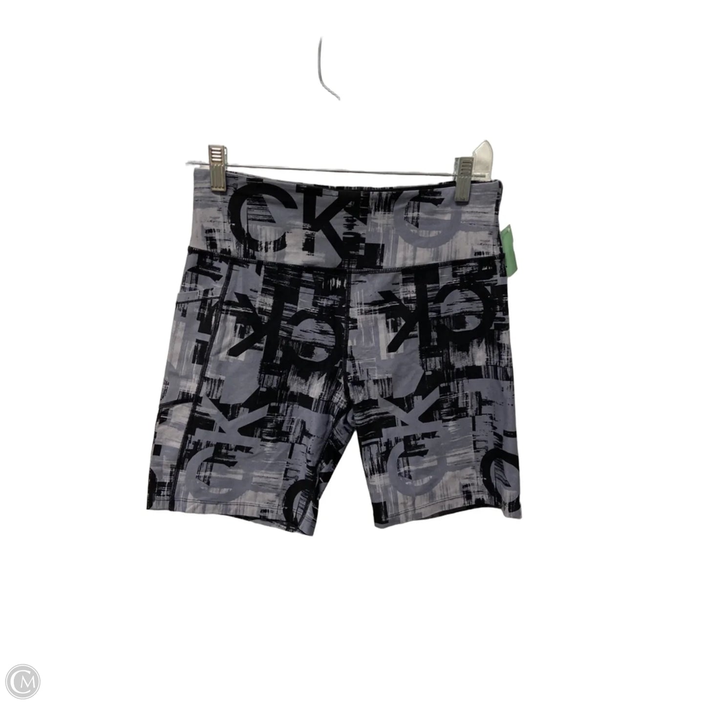 Athletic Shorts By Calvin Klein In Grey, Size: L