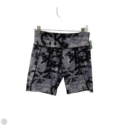 Athletic Shorts By Calvin Klein In Grey, Size: L