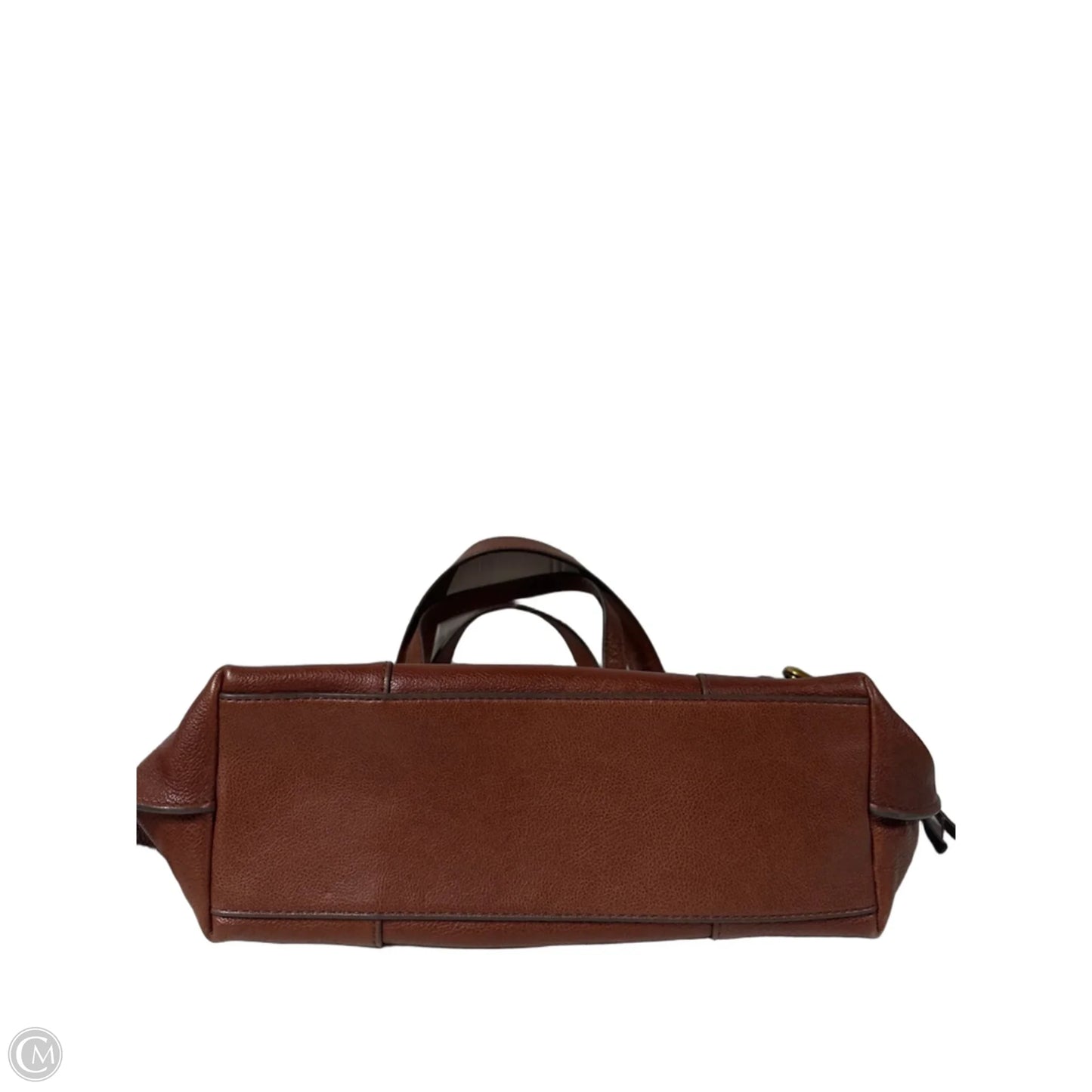 Handbag Leather By Fossil, Size: Small