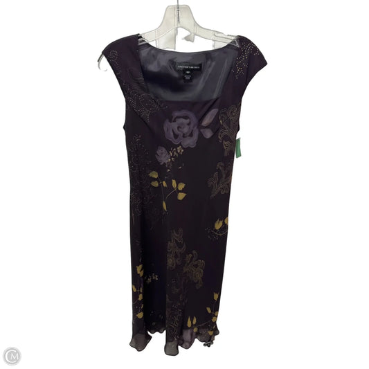 Dress Casual Midi By Jones New York In Purple, Size: L