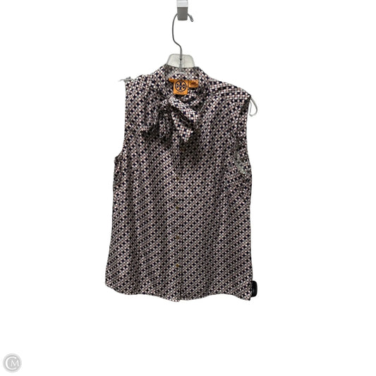 Top Sleeveless Designer By Tory Burch In Blue, Size: L