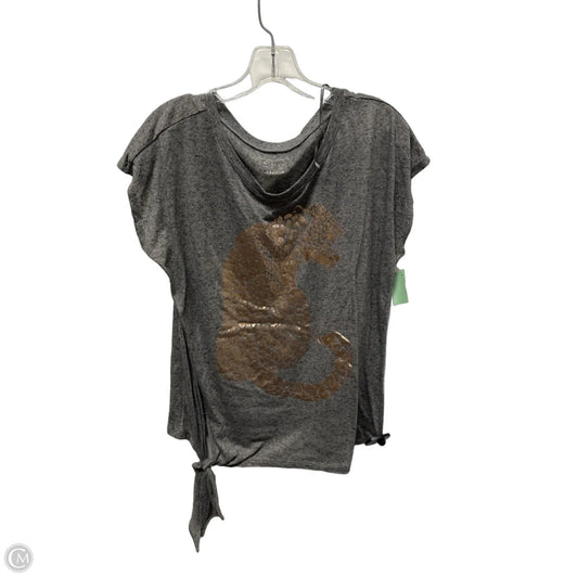 Top Short Sleeve By Juicy Couture In Grey, Size: Xl
