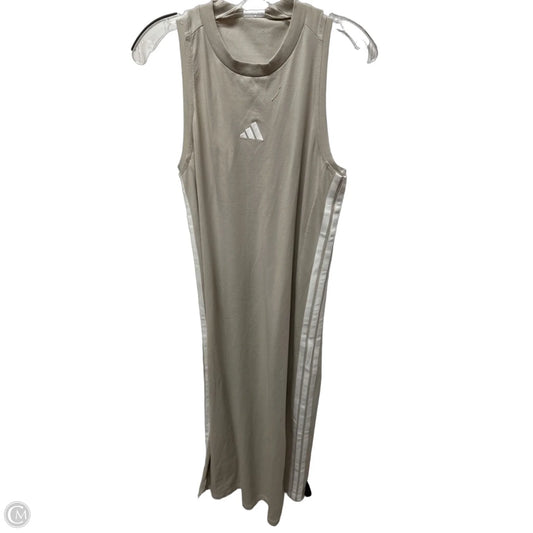 Dress Casual Maxi By Adidas In Grey, Size: L